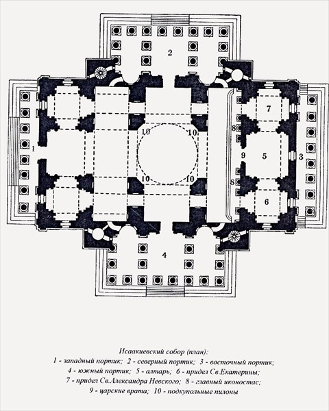 136-Исаакиевский собор-план